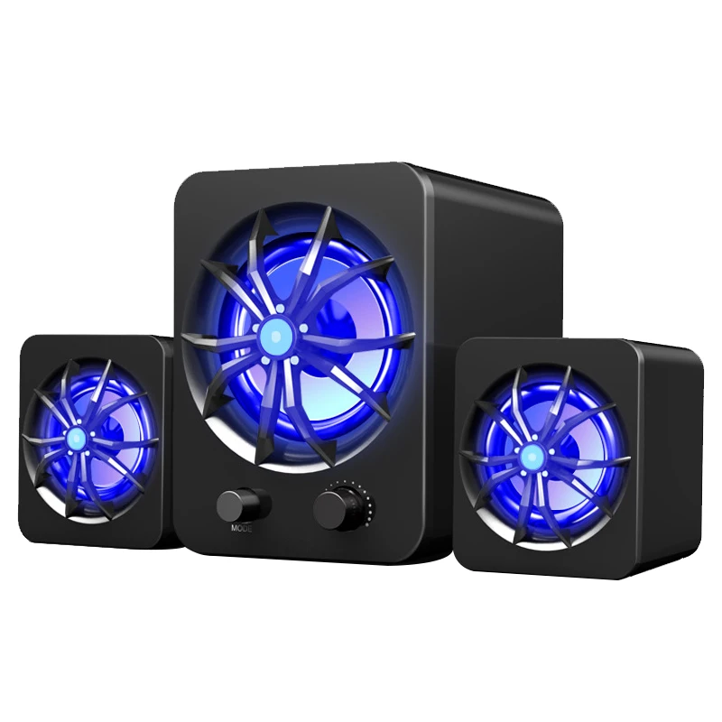 SADA для стерео ноутбука бас-динамик компьютерный ПК проводной/Bluetooth громкий динамик сабвуфер с 7 цветами атмосферный светильник USB Поставка