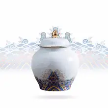 Керамические чашки для чая в китайском стиле, резервуары для хранения чая для путешествий, коробка для чая с листьями, керамическая коробка для чая, маленькие портативные мини банки для зеленого чая