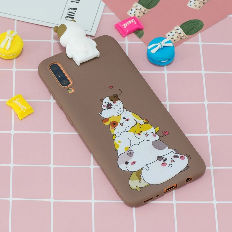 СПС samsung Galaxy A6 A7 A9 J4 J6 чехол силиконовый симпатичный 3D кошка ТПУ мягкий чехол для задней панели чехол для samsung J6 J4 Plus A5 Coque - Color: E