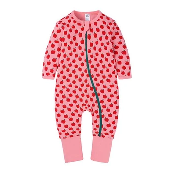 

bunvel Newborn Kids Baby Girls Long Sleeve Rompers Jumpsuit Fruit Animal Star Printed Infant Clothing Playsuit Costume 3M-3T