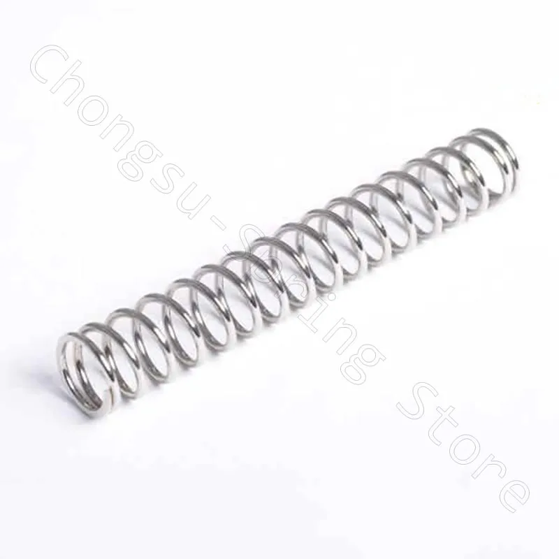 Ressorts de Compression en Acier Inoxydable, Diamètre Extérieur 0.1mm, 304mm, 0.1mm, Longueur 5mm, 8mm, 10mm, 12mm, 15mm, 20mm, 25mm, 0.8, A2, 10 Pièces