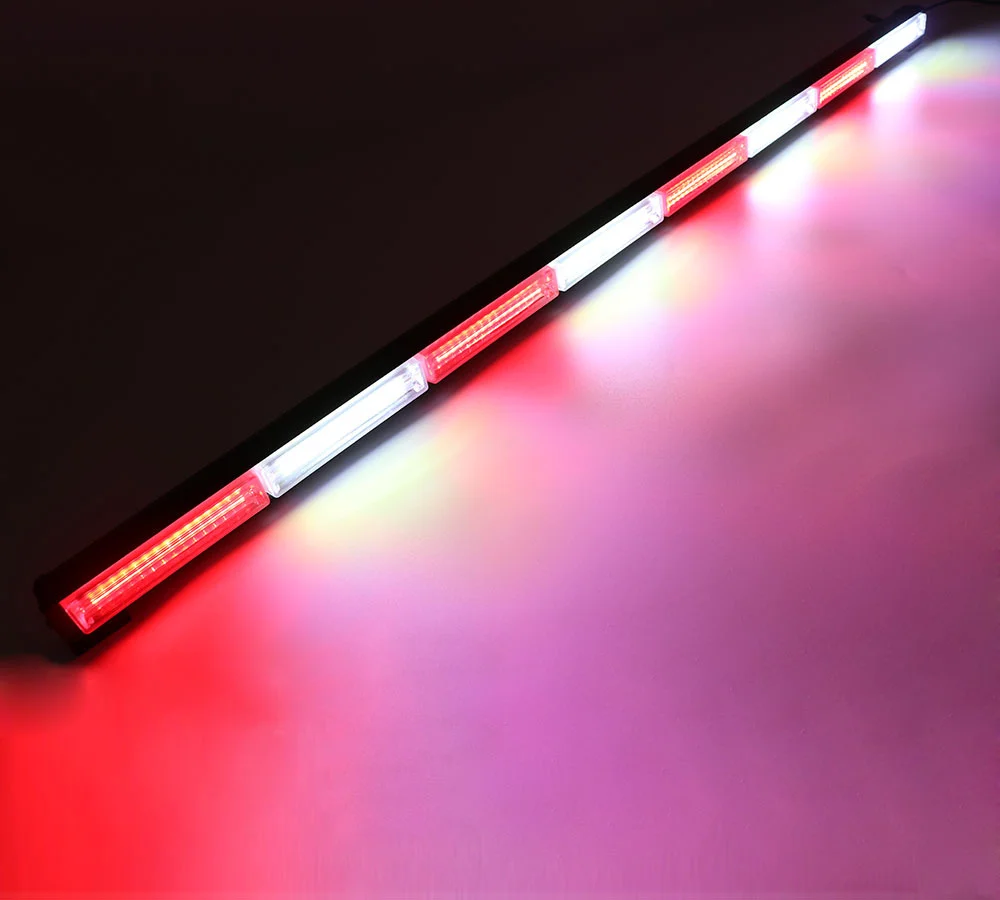 4" 144 W COB светодиодный аварийный Трафик опасности флэш Strobe Light Bar Предупреждение 12 V/24 V желтый красный сине-белые