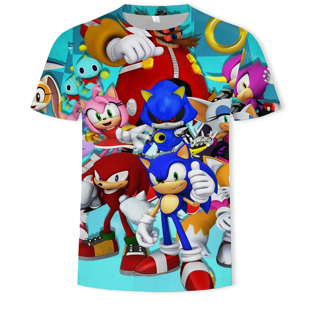 

2020 fashion explosion models 3D printed men's T-shirts with round neck short-sleeved diffuse products cute style summer T-shirt