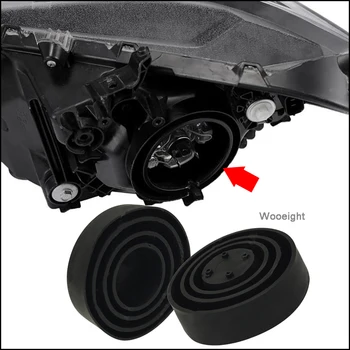 

Wooeight 2Pcs Rubber Headlight Headlamp Cover Seal Dust Cover Waterproof Cover Unviersal Fit for BMW Honda CRV CIVIC Benz Volvo
