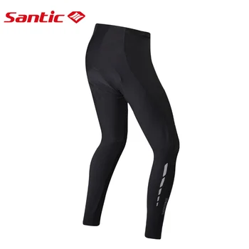

Santic Cycling Bike Bicycle Padded Long Pants 4D Pad Men Autumn Winter Breathable Riding Bike Tights Full Length Bike Equipments