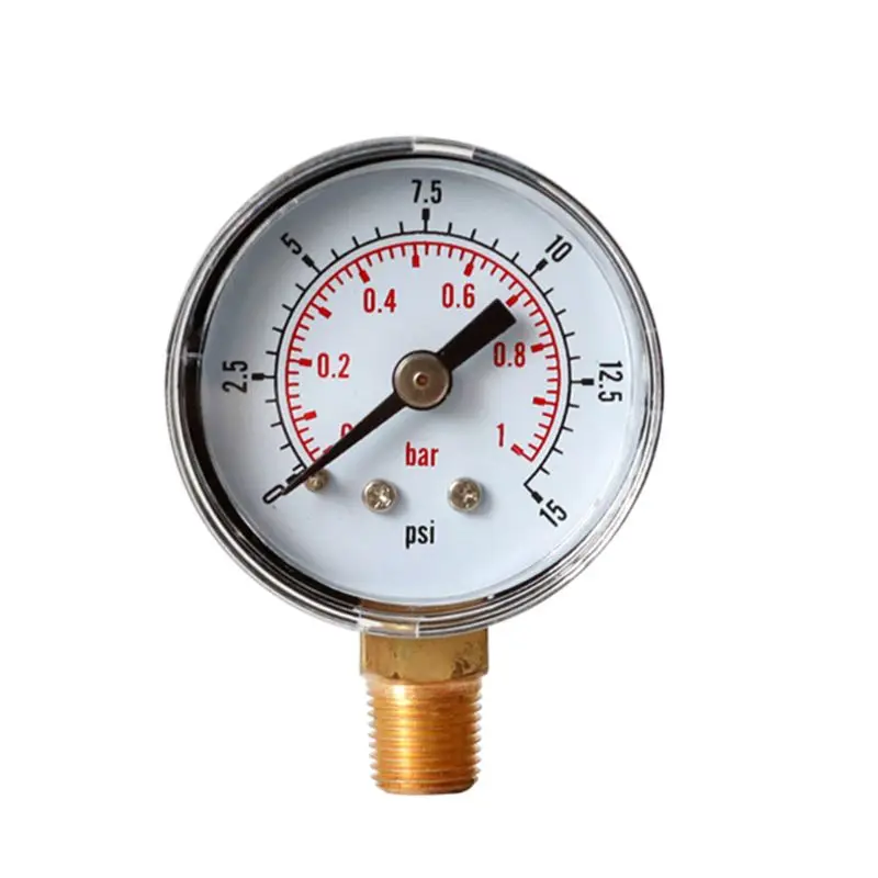 Pressure Gauge 40mm Dial 1/8&quot BSPT Vertical 15 30 60.100 160 200 300 PSI &amp Bar | Инструменты