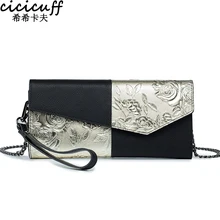 

High-end Ladies Shoulder Messenger Bags Elegant Women Handbags 2022 New Wristband Clutch Bag for Banquet Genuine Leather Wallet