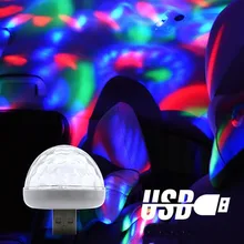 Новинка, разноцветный USB светодиодный комплект для салона автомобиля, атмосферный светильник, неоновые цветные лампы, интересные портативные аксессуары, 1 шт