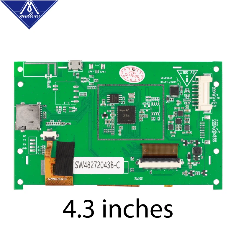 Mellow Fly 4.3 7.0 v1 Tela Sensível ao Toque Substituir Pandue Tela de Toque para Dueto Wifi V1.04 Skr 1.3 1.4 Mks Marlin & Placa de Controle Dueto - Imagem 6