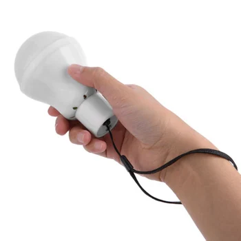 

Camping LED Bulb Solar Powered Rechargeable Outdoor Travel Yard Pure White Light