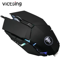 VicTsing XX883 игровая мышь Проводная компьютерная мышь с RGB Blacklit 4000 dpi 6 программируемых клавиш эргономичные Мыши для ПК геймера ноутбука