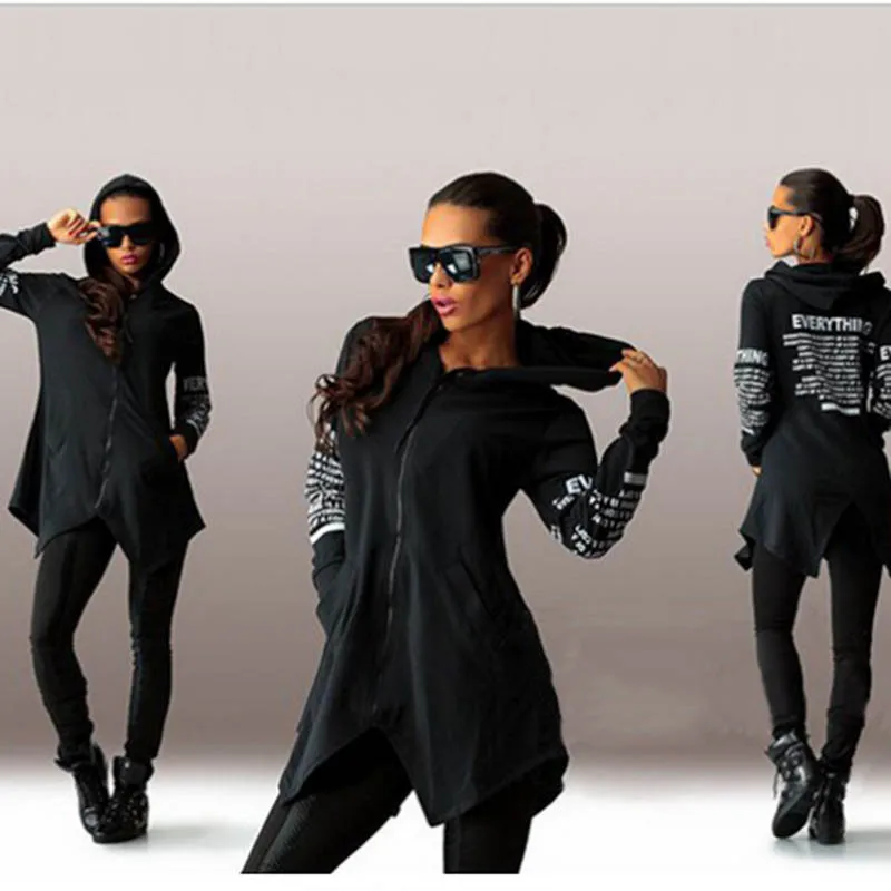 

Autumn Women's Streetwear Long Wind Longsleeve Jacket and Coats Windproof Women Windbreaker Chic for Girls 2019 Spring Fashionab