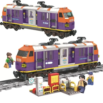 

526 pcs Malaysia Train Building Move and Turn Blocks Technic Model Figures DIY Assembly Bricks Educational Toys For Children