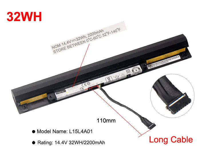 Bateria de Kingsener L15l4a01 L15s4a01 para Lenovo Ideapad V4400 30014ibr 300-15ibr 300-15isk 100-14ibd 300-13isk L15m4a01 L15s4e01 - Imagem 3