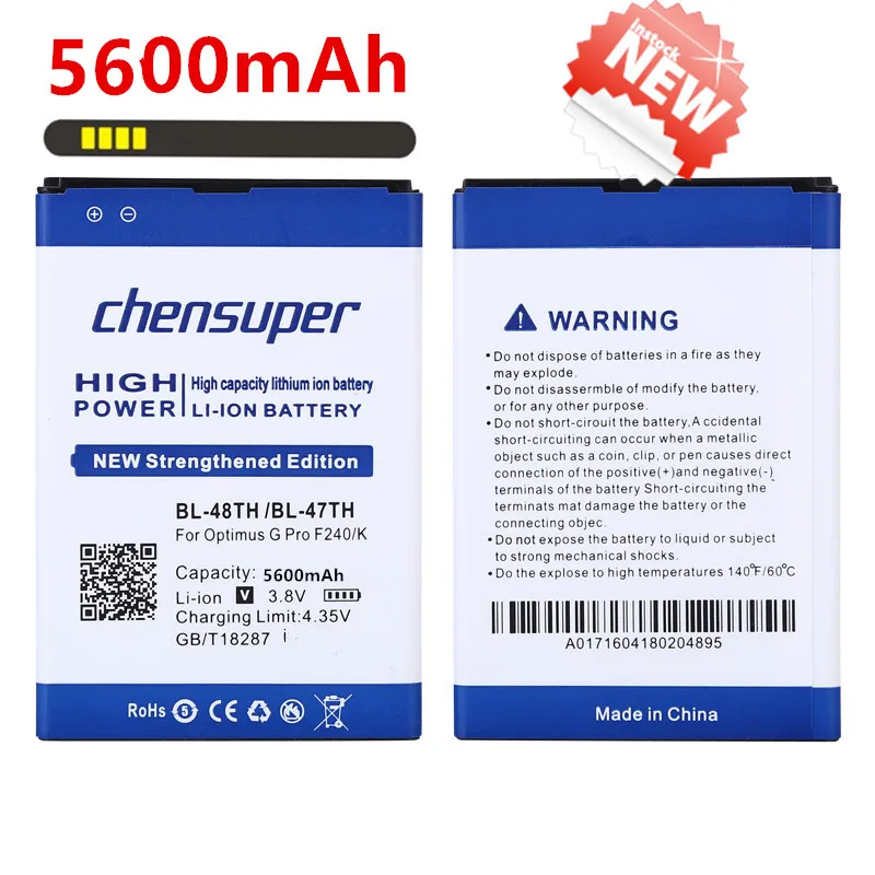 2020 new 5600mAh BL-48TH BL-47TH For LG Optimus G Pro E985 D686 F240 F240L F240K F240S L-04E E980 E986 E988 D837 D838 F310 E940 | Мобильные