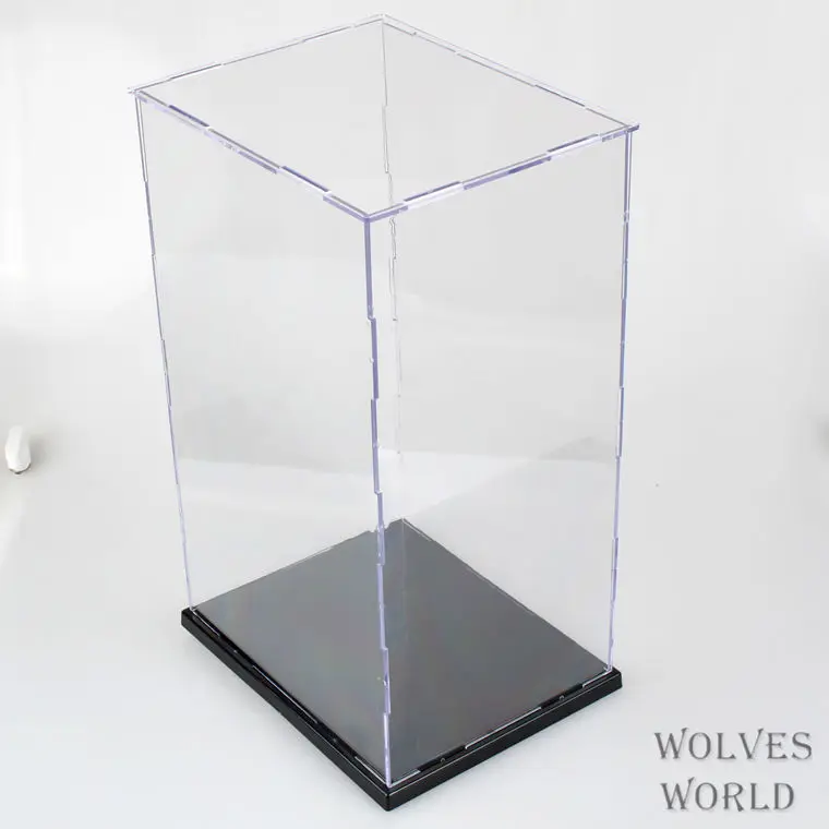 

Transparent Assembled Acrylic Organic Glass Cover Dustproof Box Transparent Garage Kit Display Box 31X19X15