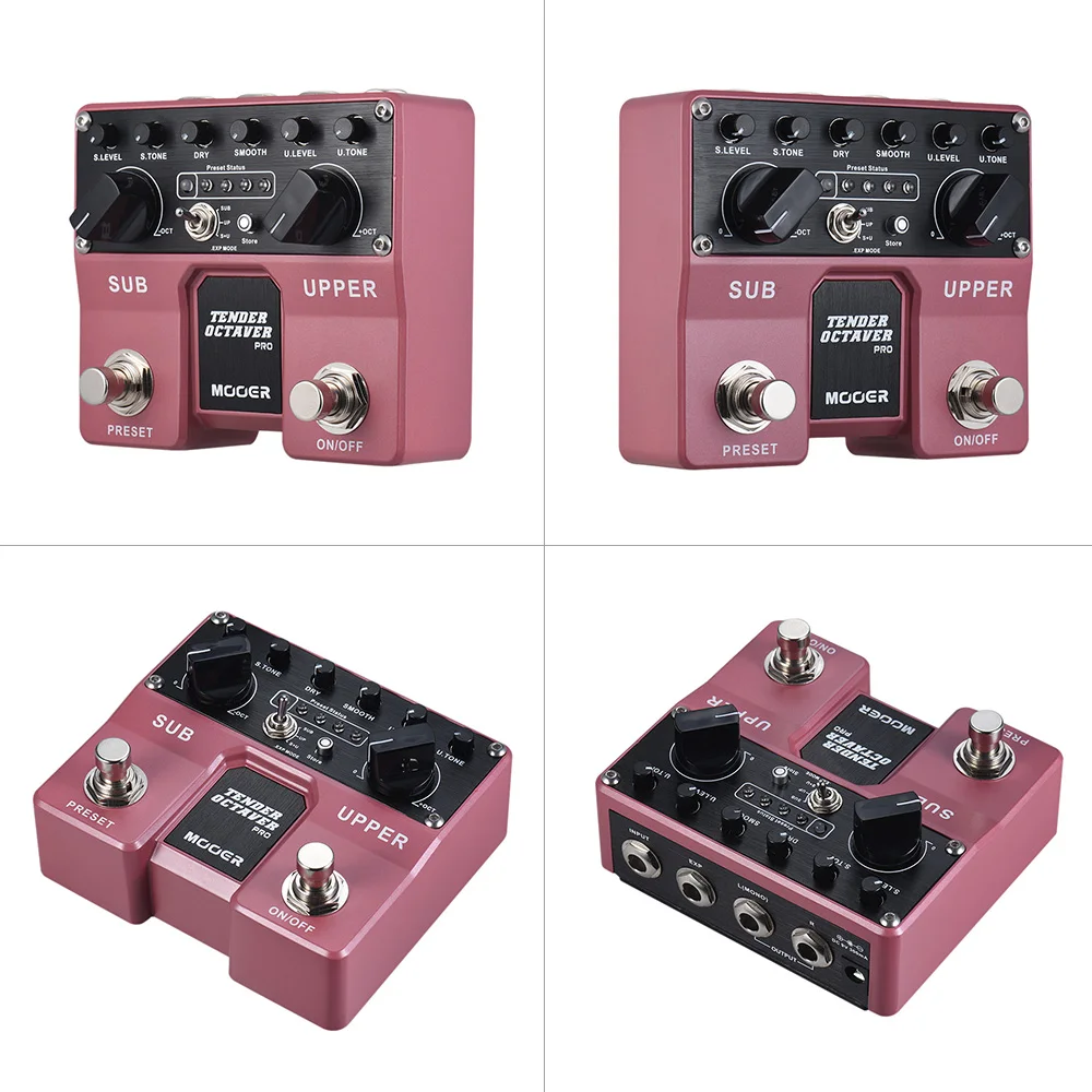MOOER TENDER OCTAVER Pro Октава гитары педаль эффектов Sub& верхние октавы 4 пользователя пресеты с двойными Footswitches