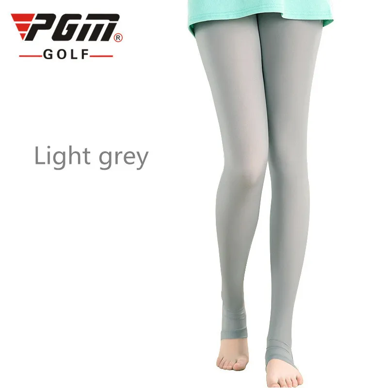light gray PGM высококачественная одежда для гольфа, женские солнцезащитные штаны, ледяная проволока, комфортные гладкие леггинсы, носки, носки для ног, разные цвета - Цвет: light gray
