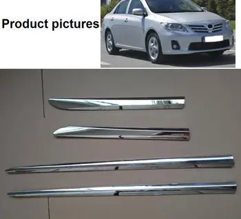 

Door decoration sequins ABS Chrome Body trim plated Side Molding Body Kits Trim For Toyota Corolla 2011 E140 SIDE MOULDING