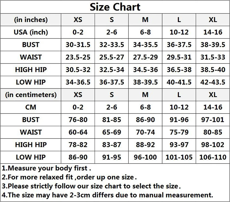 Size Charts