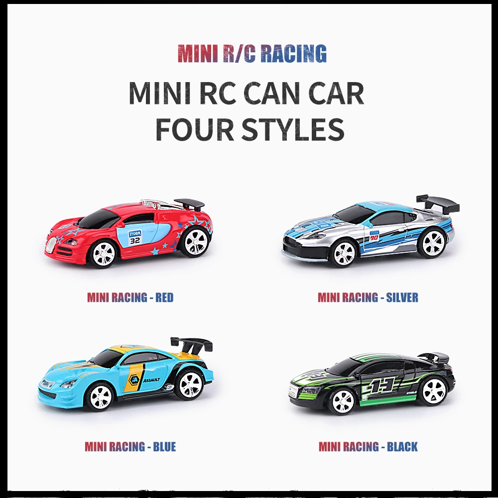 1:58 Remote Control MINI RC Car Battery Operated Racing Car PVC Cans Pack Machine Drift-Buggy Bluetooth radio Controlled Toy Kid 5