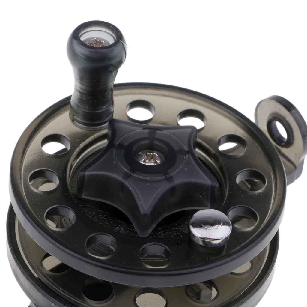 Mini Ice Fishing Reels Lightweight Rock/Fly Fishing Reel Fishing Wheel Black