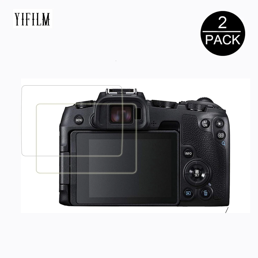2 упаковки для Canon EOS R 9H прозрачная защитная пленка из закаленного стекла для цифровой камеры Защитная ЖК-пленка с защитой от царапин для Canon EOS PR