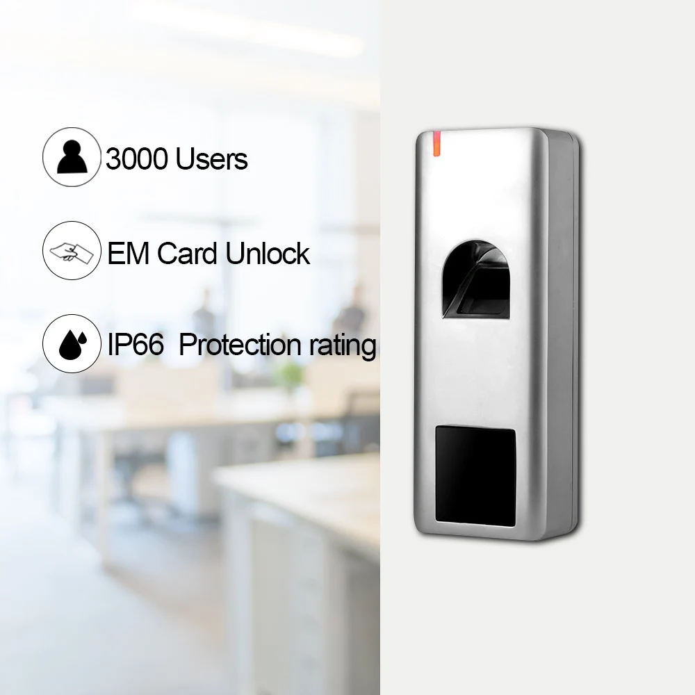 

Fingerprint metal access control IP66 waterproof access control outdoor access control With 3000 Users