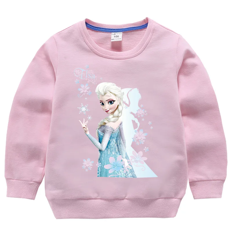 Детский свитер disney; сезон весна-осень; новая Корейская версия рубашки; детский пуловер с длинными рукавами для маленьких девочек