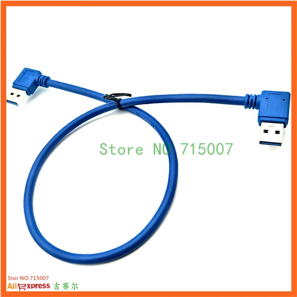 Удлинительный кабель USB3.0 USB 3 0 тип А папа 90 градусов левый и правый углы прямое соединение 50 см м|Кабели USB| |
