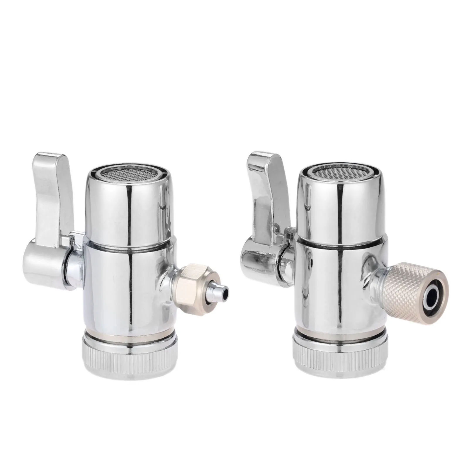 1pc Faucet Adapter Diverter Valve Counter Top Water Filter 1/4 Inch 3/8