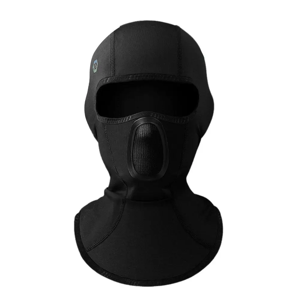 Windproof Ski Mask Motorcycle Neck Warm Riding Mask Helmet Lined Full Face Wind Mask Equipment Multi-functional Windproof Sandpr - Цвет: Black
