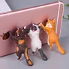 Figuras de acción de gatos con ventosa, soporte para teléfono de Pvc, refuerzo para teléfono, juguetes creativos para niños, regalo de Navidad ► Foto 3/5