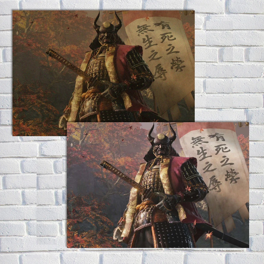 Sekiro Shadows Die Twice плакат видео игра Аниме японское Искусство Плакат белая крафт-бумага настенные картины плакаты и принты QT638