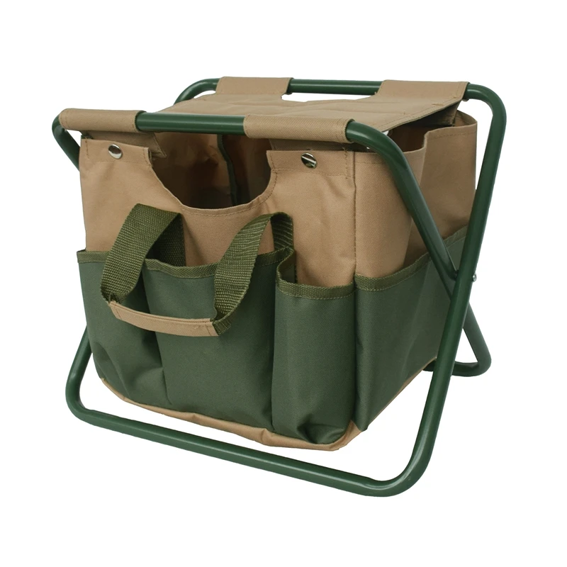 

Outdoor Folding Fishing Fishing Stool Dual-Use Storage Bag Folding Chair Detachable Garden Kit Rest Stool