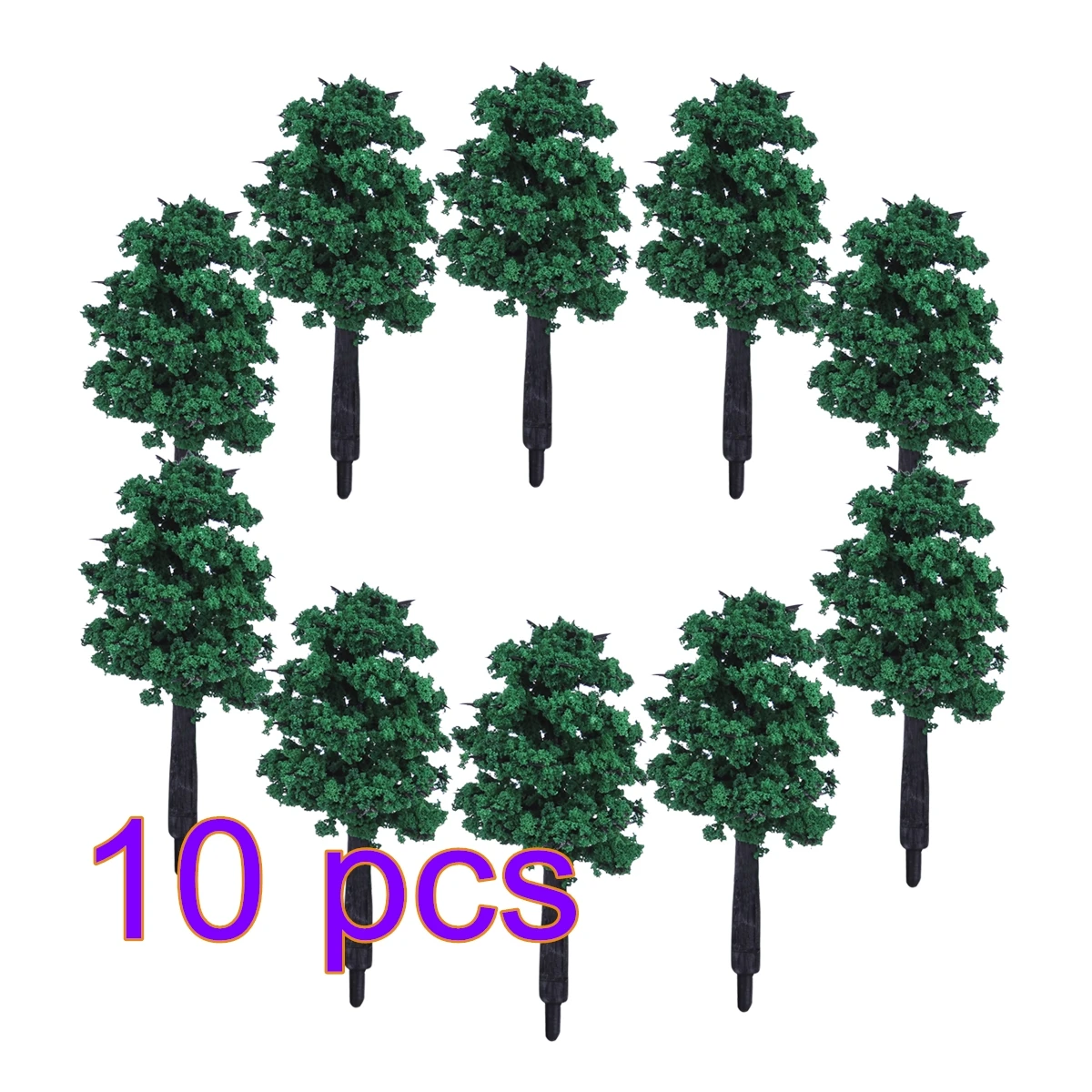 100 шт 4 см/5 см/6 см/7 см Sandboxie Модель деревья микро ландшафтное украшение для обочин Diy Дерево миниатюрный пейзаж Декор - Цвет: 3