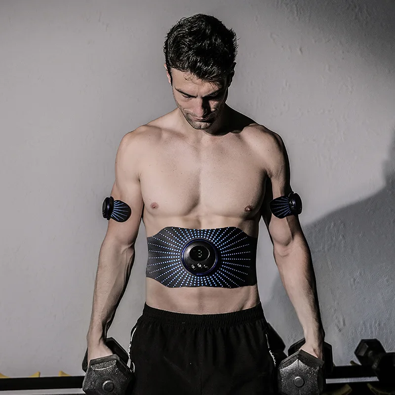 

New EMS Electro Stimulation Vibrating Belt Abdominal Muscle Stimulator Trainer Slimming Home Gym Fitness Equipment Massage Patch