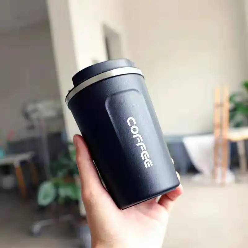 YRPcoffee Кружка 380 мл/500 мл термо чашка 304 нержавеющая сталь с крышкой Авто