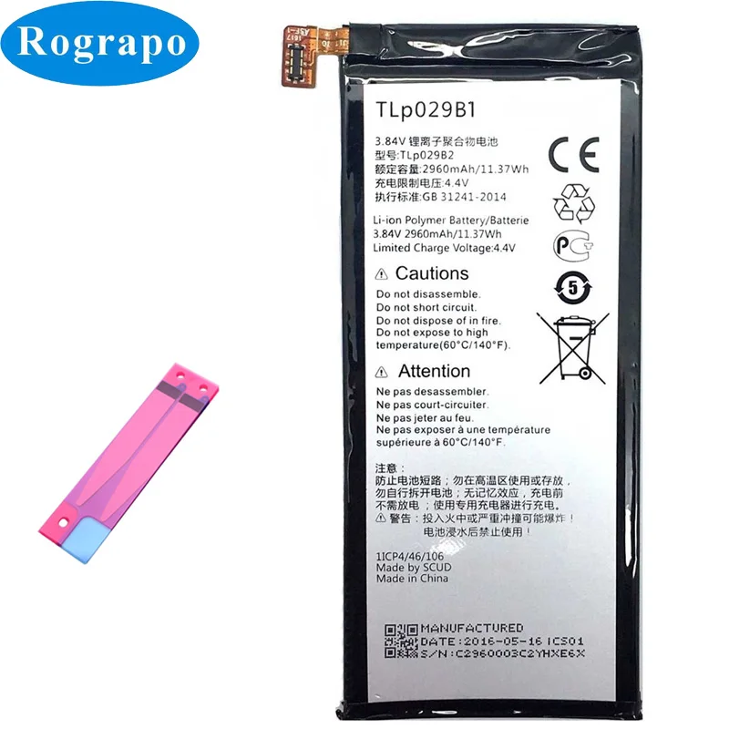 

Original TLp029B2 TLp029B1 Replacement Battery For Alcatel Flash Plus 2 FL02 Baterie Bateria Accumulator Mobile Phone Batteries