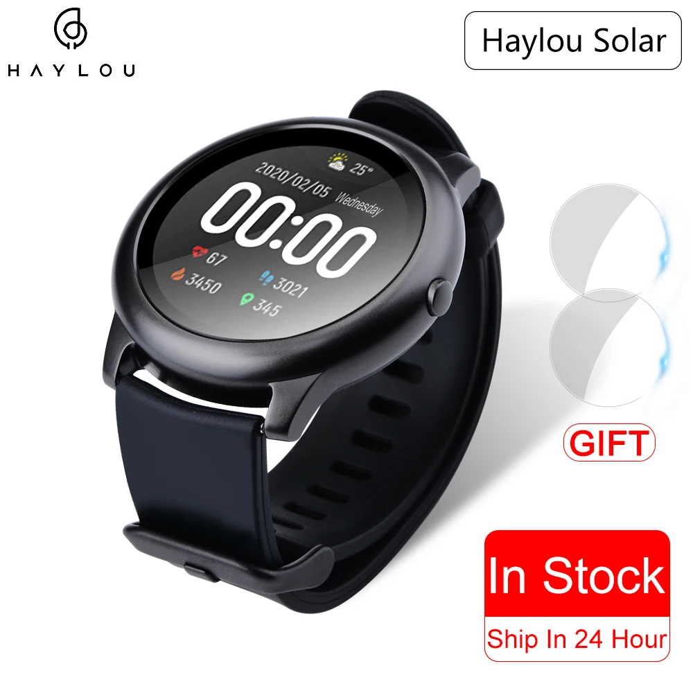 2020 Smart Watch Haylou Solar Smartwatch Global Version Sports Waterproof reloj inteligente Heart Rate Pedometer For Android iOS|Smart Watches| - AliExpress