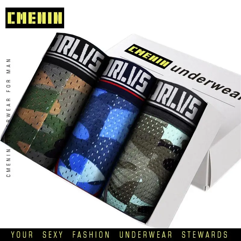

3pcs Men Underpants Male Underwear Cotton Boxers Man Boxer Comfortable Breathable Boxershort Brand Shorts Solid Underpants 191