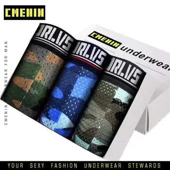 

3pcs Men Underpants Male Underwear Cotton Boxers Man Boxer Comfortable Breathable Boxershort Brand Shorts Solid Underpants 191