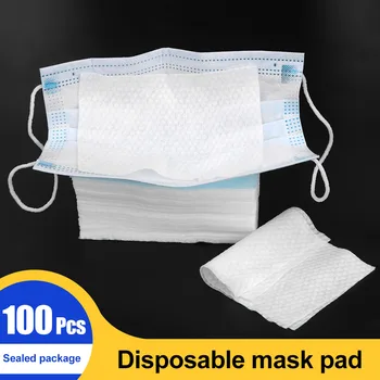 

HOOMIN Disposable Facial Mask Filter Breathing Safety Replacement Cotton Pad Face Mask Filter Anti Influenza Anti-Dust