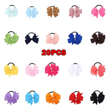 

20PC Hair Clips Girls Candy Color Bow Hair Buckle Bowknot Hairpin Headdress baby hair accessaries kids infant baby girl clothes