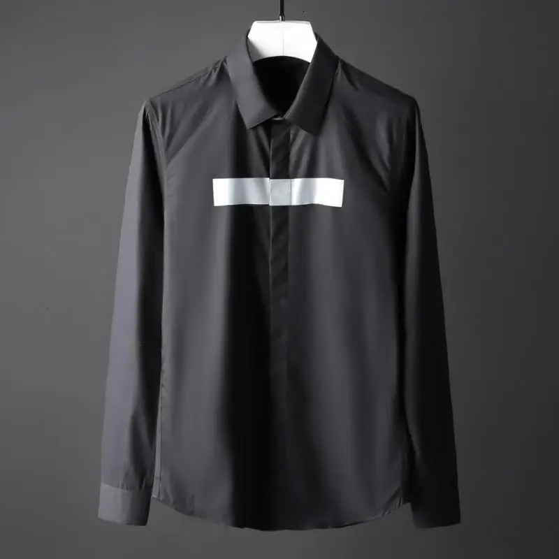 Хлопковая Мужская рубашка Camisa Masculina модная смоляная печать с длинным рукавом мужская рубашка приталенная мужская рубашка