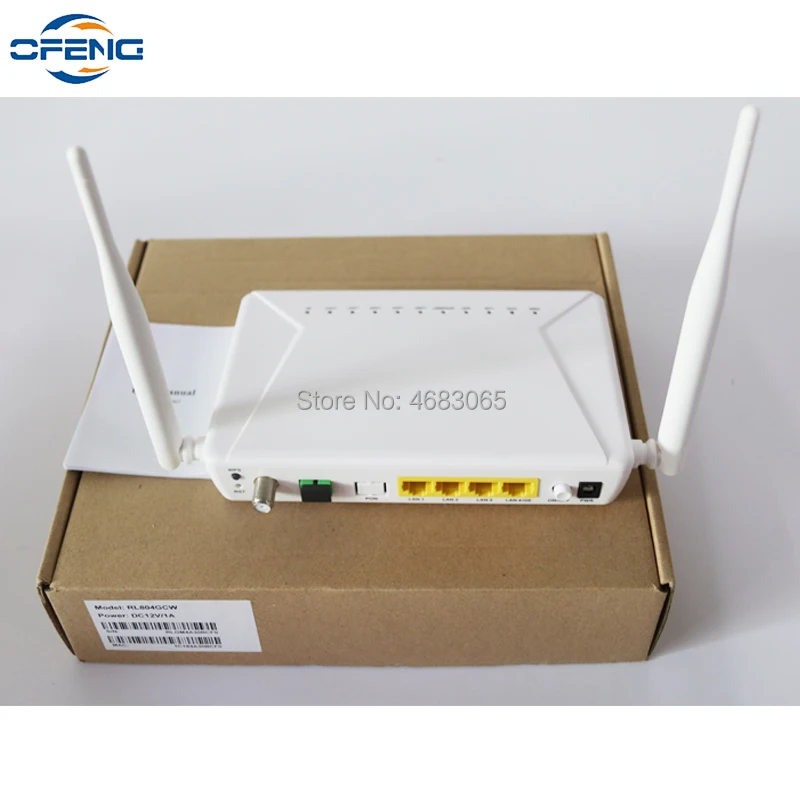 ONT ONU GPON RL804GCW с 1GE + 3FE WIFI CATV WDM порт применяется к FTTH модемам терминальная английская
