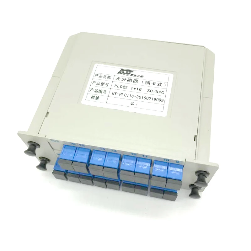 Оптоволоконный разветвитель 1*16 SC/UPC разделитель 1X16 FTTH вставной лист PLC | Мобильные