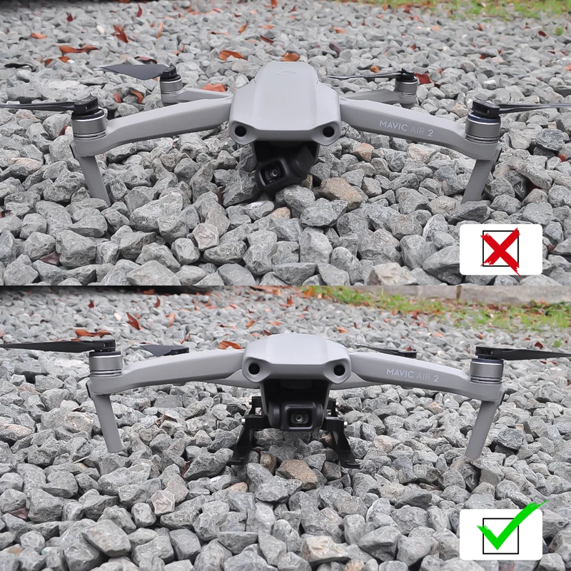 Посадочное снаряжение 3D печать для DJI Mavic Air 2 Drone БЫСТРОРАЗЪЕМНАЯ Удлиняющая ножка