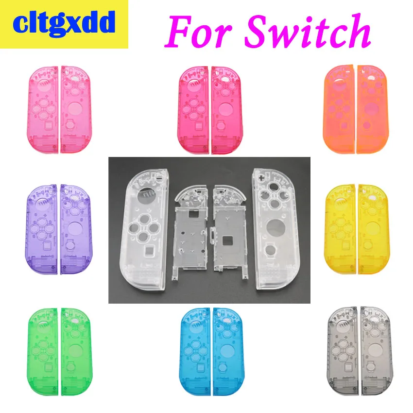 Прозрачный чехол cltgxdd для Nintendo Switch Joy-con пластиковый корпус Сменный Чехол набор