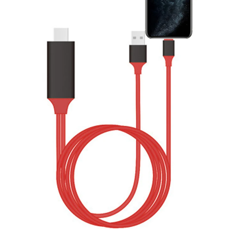 2 м 8 Pin к HDMI кабель HDTV TV адаптеру HDMI/VGA/AV USB 1080P умная розетка конвертер для Apple iPhone HD